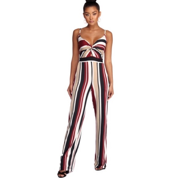 Stripe Jumpsuit - Picture 1 of 4